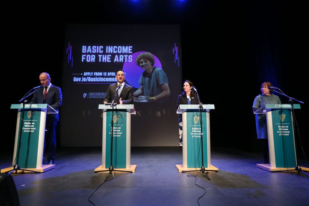 'A new era for the arts in Ireland': Basic Income Scheme for the Arts Opens for Applications on 12 April 'A new era for the arts in Ireland': Basic Income Scheme for the Arts Opens for Applications on 12 April