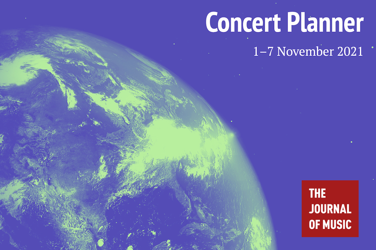 Concert Planner &amp; Upcoming Job Deadlines (1–7 November 2021)
