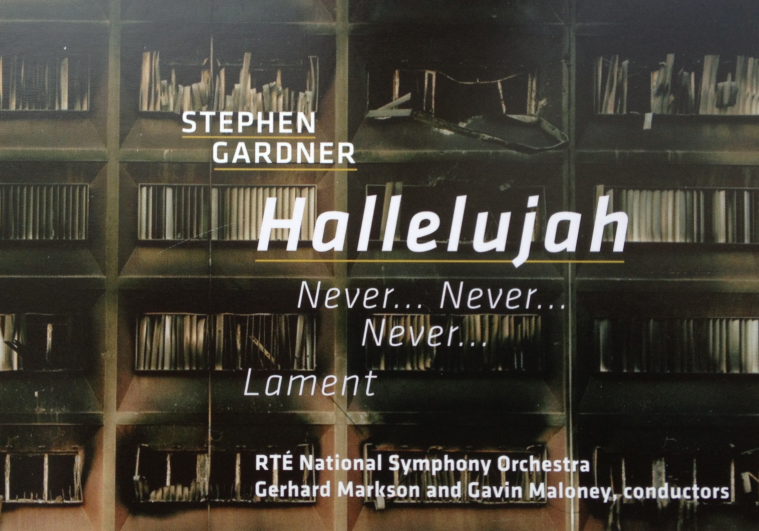 Listen to Extracts from Stephen Gardner&#039;s &#039;Hallelujah&#039;