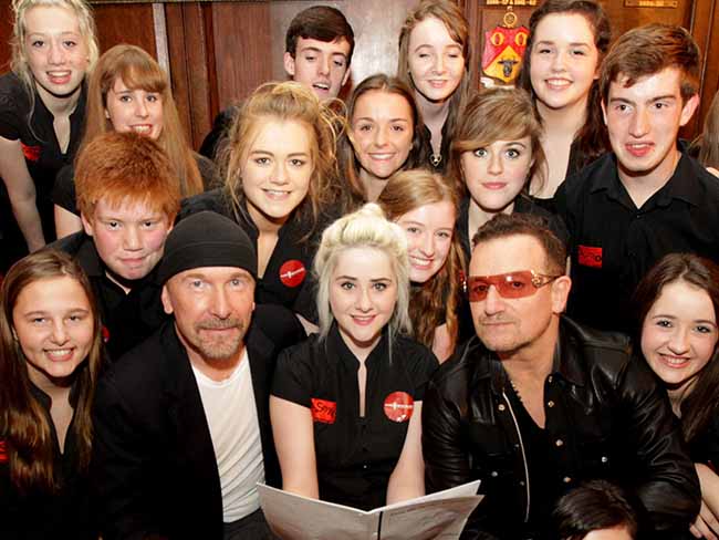 U2 and The Ireland Funds Gift a Further €3.3m to Music Generation
