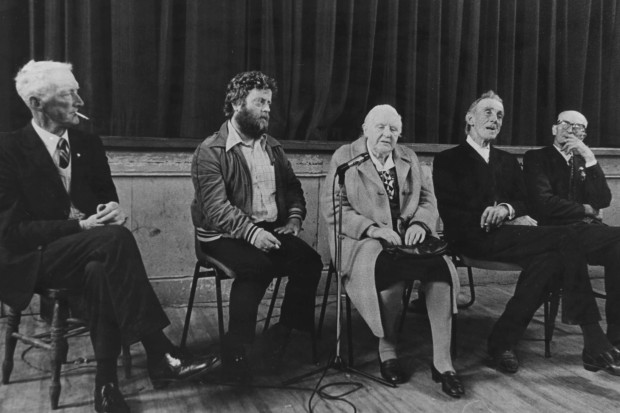 Tom Munnelly at the Willie Clancy Summer School, Miltown Malbay, Clare, 1980