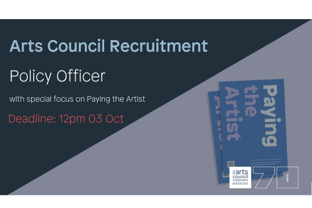 Policy Officer (with special focus on Paying the Artist) Policy Officer (with special focus on Paying the Artist)