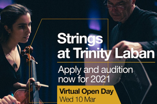 Strings at Trinity Laban – Virtual Open Day